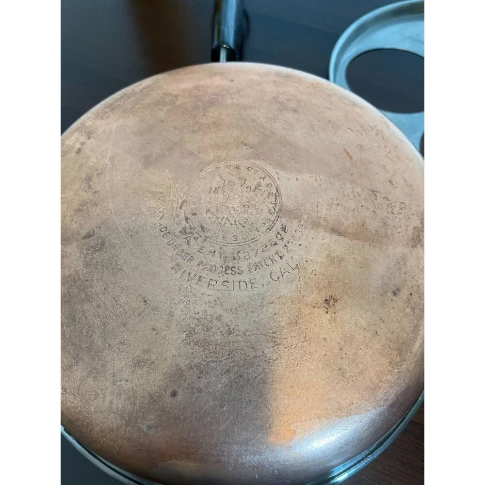 Vintage Revereware 4-Egg Poaching Skillet with Lid - 8" - 1950's model! - Picture 8 of 8